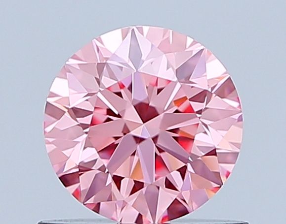 Lab-Grown ROUND Diamond - 0.66 Carat, Fancy Vivid Pink Color, IF Clarity | Sustainable Luxury, Dazzling Brilliance | IGI | Certified LG645455749