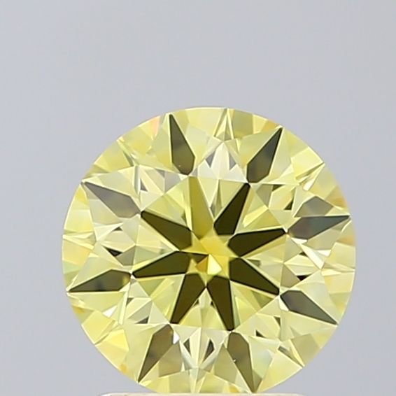 Lab-Grown ROUND Diamond - 1.59 Carat, Fancy Vivid Yellow Color, VVS2 Clarity | Sustainable Luxury, Dazzling Brilliance | IGI | Certified LG605349806