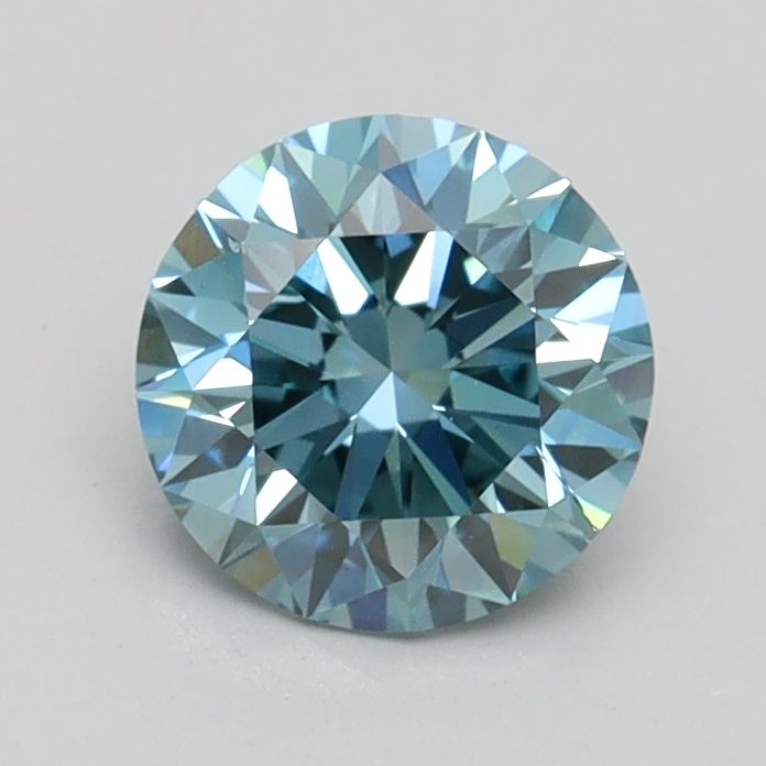 Lab-Grown ROUND Diamond - 0.97 Carat, Fancy Intense Blue Color, SI1 Clarity | Sustainable Luxury, Dazzling Brilliance | IGI | Certified LG532241635