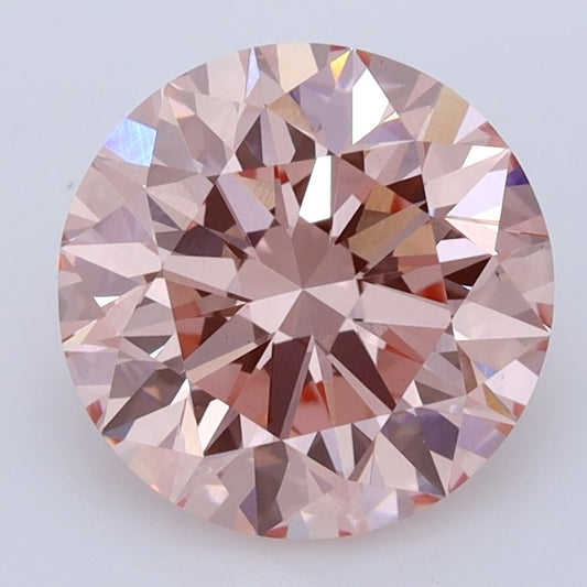 Lab-Grown ROUND Diamond - 3.13 Carat, Fancy Intense Pink Color, VS1 Clarity | Sustainable Luxury, Dazzling Brilliance | IGI | Certified LG546210459