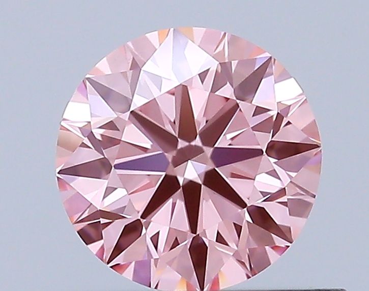 Lab-Grown ROUND Diamond - 0.51 Carat, Fancy Vivid Pink Color, VVS1 Clarity | Sustainable Luxury, Dazzling Brilliance | IGI | Certified LG644402605