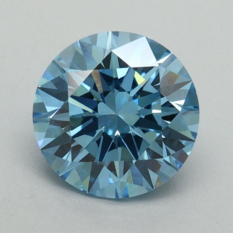 Lab-Grown ROUND Diamond - 1.56 Carat, Fancy Vivid Blue Color, VS1 Clarity | Sustainable Luxury, Dazzling Brilliance | IGI | Certified LG644491380