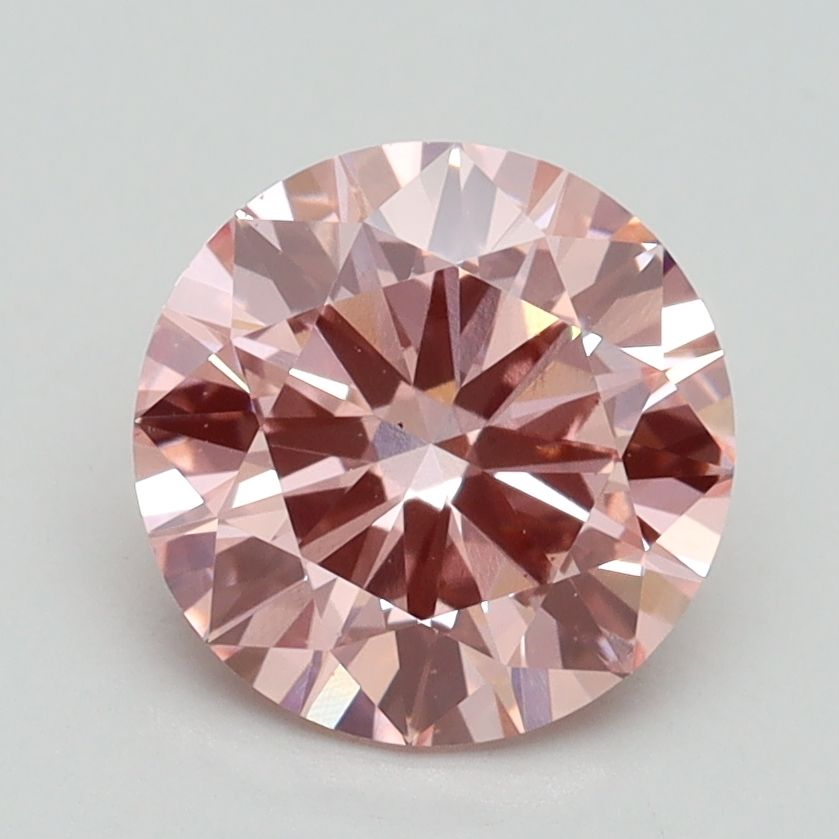 Lab-Grown ROUND Diamond - 1.9 Carat, Fancy Vivid Pink Color, VS1 Clarity | Sustainable Luxury, Dazzling Brilliance | IGI | Certified LG528230030