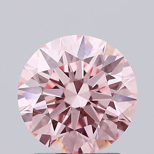 Lab-Grown ROUND Diamond - 1.68 Carat, Fancy Vivid Pink Color, VS2 Clarity | Sustainable Luxury, Dazzling Brilliance | IGI | Certified LG634440000