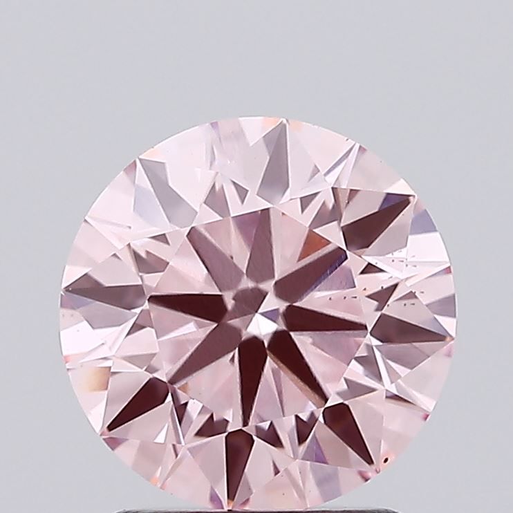 Lab-Grown ROUND Diamond - 1.87 Carat, Fancy Vivid Pink Color, VS2 Clarity | Sustainable Luxury, Dazzling Brilliance | IGI | Certified LG636491459