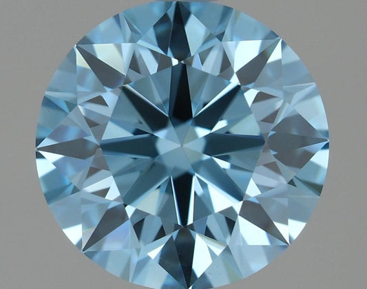 Lab-Grown ROUND Diamond - 1.55 Carat, Fancy Vivid Blue Color, VS1 Clarity | Sustainable Luxury, Dazzling Brilliance | IGI | Certified LG636412150