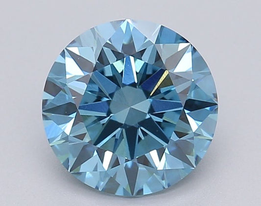 Lab-Grown ROUND Diamond - 1.52 Carat, Fancy Vivid Blue Color, VS1 Clarity | Sustainable Luxury, Dazzling Brilliance | IGI | Certified LG615361343