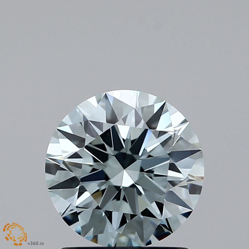 Lab-Grown ROUND Diamond - 1.16 Carat, Fancy Light Blueish Green Color, VVS1 Clarity | Sustainable Luxury, Dazzling Brilliance | IGI | Certified LG371900474