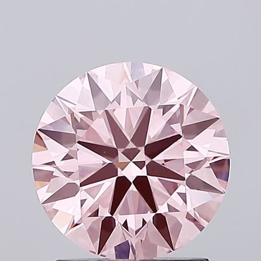 Lab-Grown ROUND Diamond - 1.69 Carat, Fancy Vivid Pink Color, VS1 Clarity | Sustainable Luxury, Dazzling Brilliance | IGI | Certified LG640459552