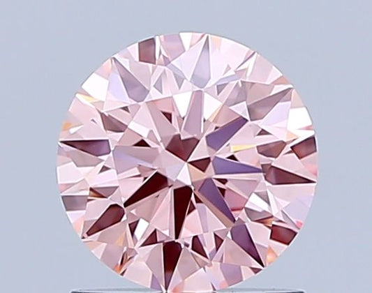 Lab-Grown ROUND Diamond - 1.03 Carat, Fancy Vivid Pink Color, VVS2 Clarity | Sustainable Luxury, Dazzling Brilliance | IGI | Certified LG640454315