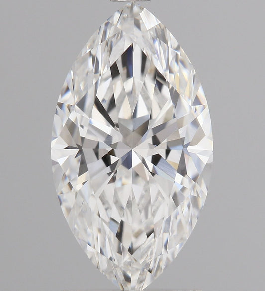 Lab-Grown MARQUISE Diamond - 2 Carats, E Color, VVS2 Clarity - Sustainable Luxury and Dazzling Brilliance-IGI·Certified