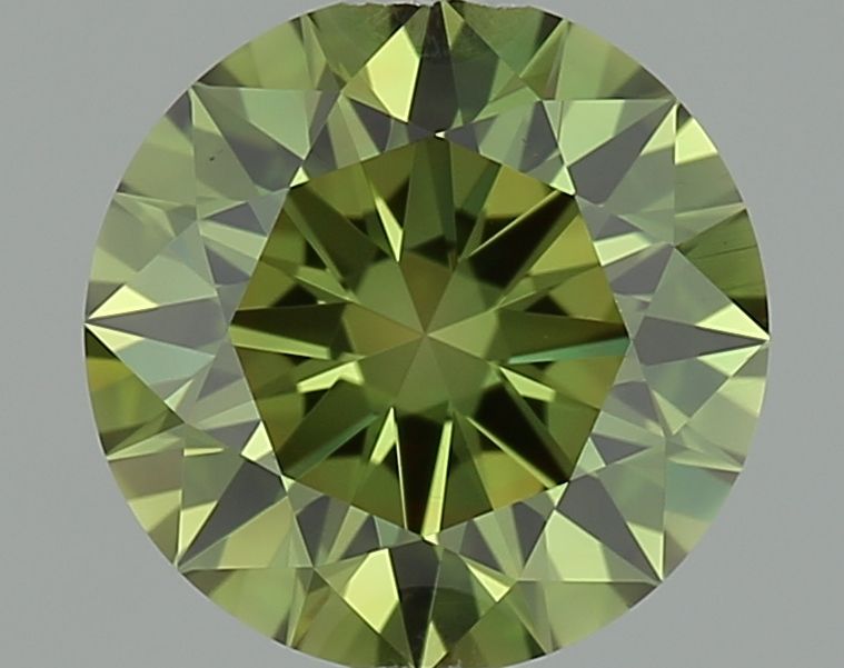 Lab-Grown ROUND Diamond - 0.8 Carat, Fancy Vivid Green Color, VS1 Clarity | Sustainable Luxury, Dazzling Brilliance | IGI | Certified LG642491365