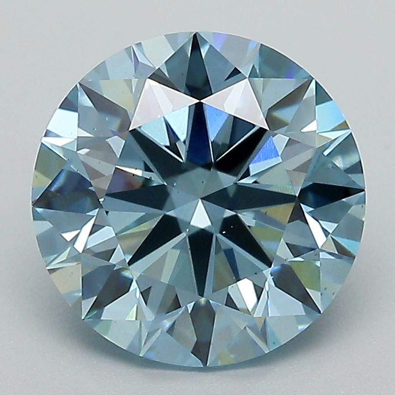 Lab-Grown ROUND Diamond - 3.05 Carat, Fancy Vivid Blue Color, VS1 Clarity | Sustainable Luxury, Dazzling Brilliance | IGI | Certified LG626416534