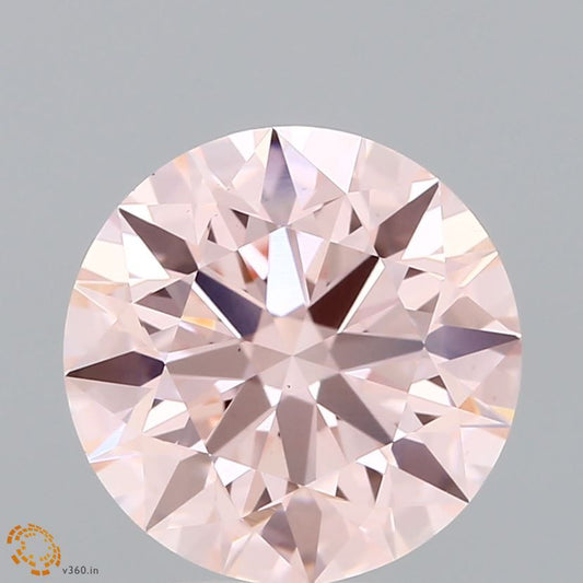 Lab-Grown ROUND Diamond - 4.06 Carat, Fancy Intense Pink Color, VS1 Clarity | Sustainable Luxury, Dazzling Brilliance | IGI | Certified LG632454442