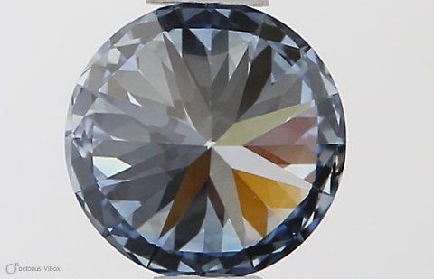 Lab-Grown ROUND Diamond - 0.51 Carat, Fancy Vivid Blue Color, VS2 Clarity | Sustainable Luxury, Dazzling Brilliance | IGI | Certified LG581331179