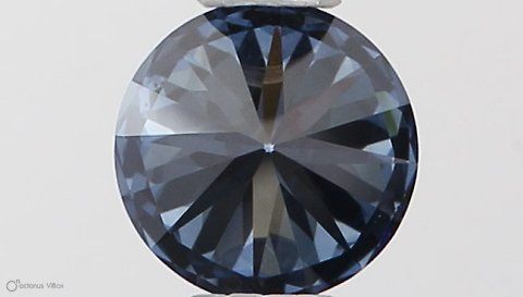 Lab-Grown ROUND Diamond - 0.36 Carat, Fancy Vivid Blue Color, VS1 Clarity | Sustainable Luxury, Dazzling Brilliance | IGI | Certified LG538290464