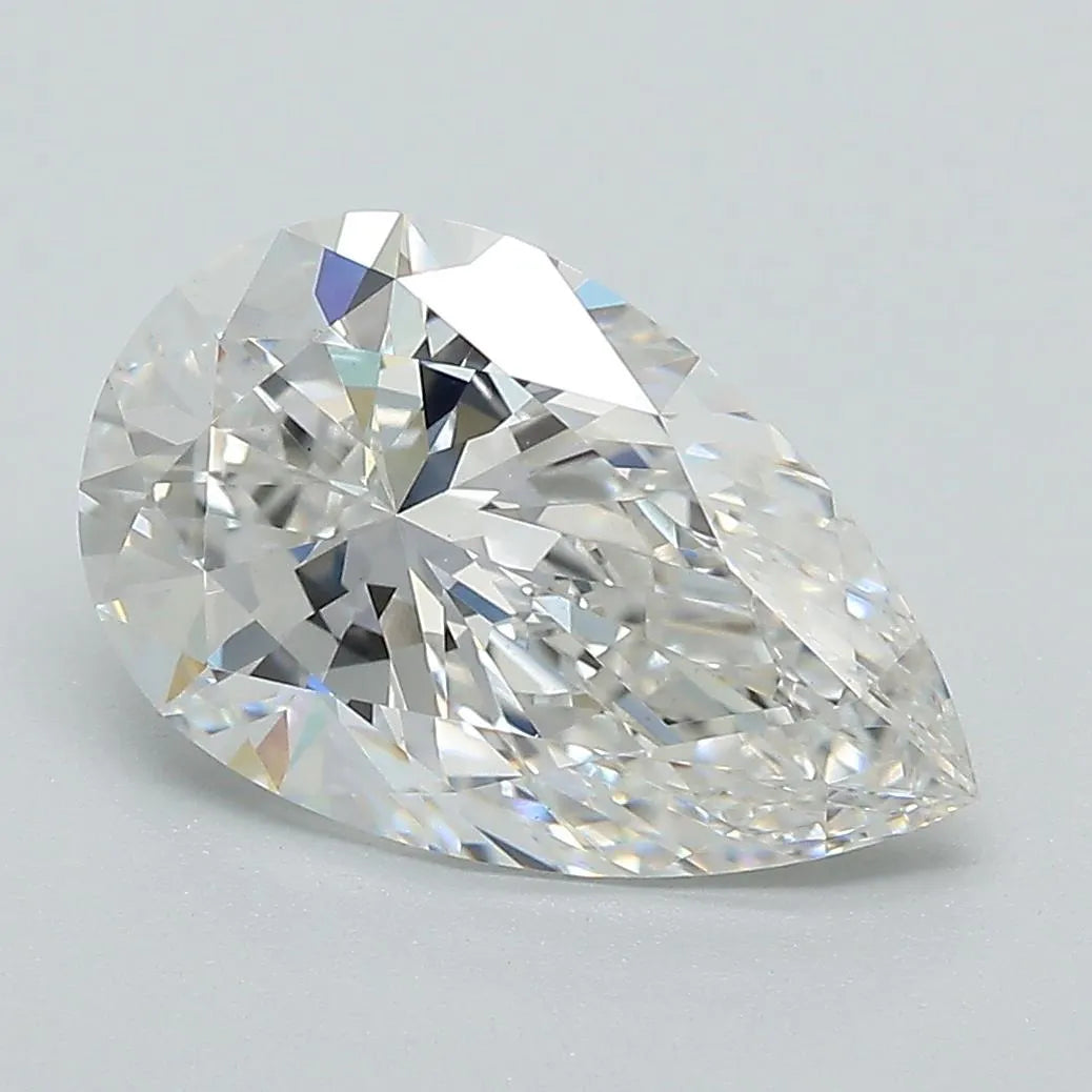 Lab-Grown Pear Diamond - 3.09 Carats, E Color, VVS2 Clarity - Sustainable Luxury and Dazzling Brilliance-IGI·Certified