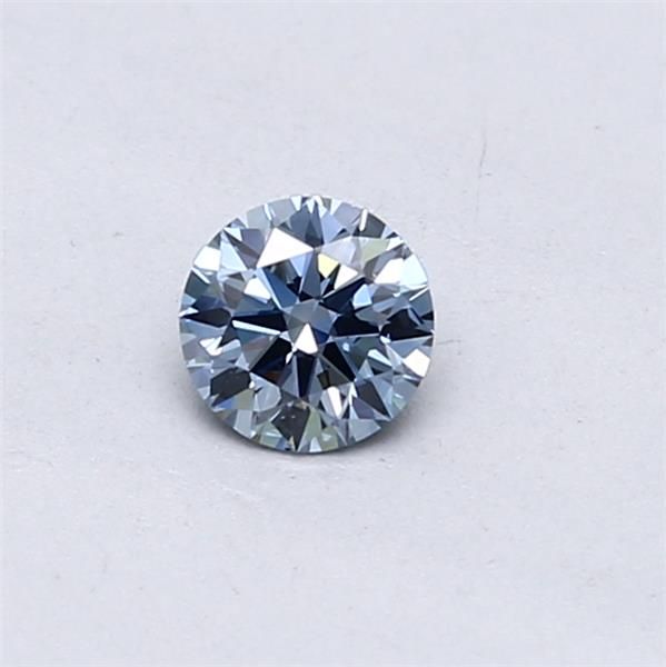 Lab-Grown ROUND Diamond - 0.3 Carat, Fancy Vivid Blue Color, VS1 Clarity | Sustainable Luxury, Dazzling Brilliance | IGI | Certified LG553257472