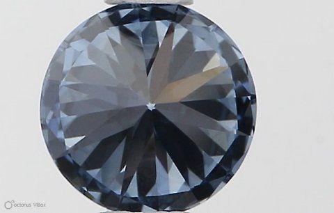 Lab-Grown ROUND Diamond - 0.5 Carat, Fancy Vivid Blue Color, VVS2 Clarity | Sustainable Luxury, Dazzling Brilliance | IGI | Certified LG553257509