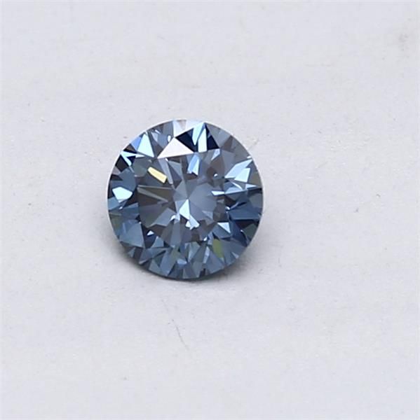 Lab-Grown ROUND Diamond - 0.3 Carat, Fancy Vivid Blue Color, VVS1 Clarity | Sustainable Luxury, Dazzling Brilliance | IGI | Certified LG528229867