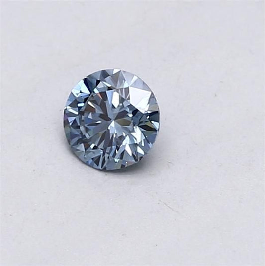 Lab-Grown ROUND Diamond - 0.3 Carat, Fancy Vivid Blue Color, VS1 Clarity | Sustainable Luxury, Dazzling Brilliance | IGI | Certified LG553257441