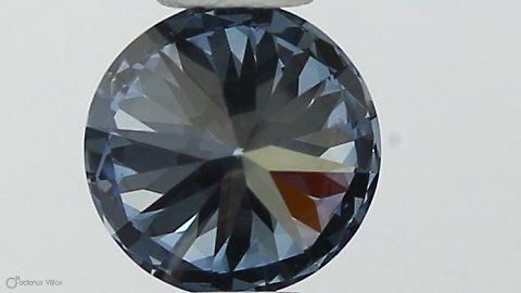 Lab-Grown ROUND Diamond - 0.42 Carat, Fancy Vivid Blue Color, VS1 Clarity | Sustainable Luxury, Dazzling Brilliance | IGI | Certified LG553257445