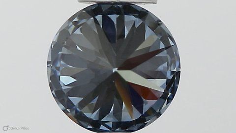 Lab-Grown ROUND Diamond - 0.52 Carat, Fancy Vivid Blue Color, VVS1 Clarity | Sustainable Luxury, Dazzling Brilliance | IGI | Certified LG564379580