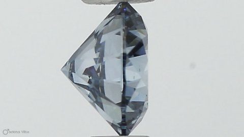 Lab-Grown ROUND Diamond - 0.41 Carat, Fancy Vivid Blue Color, VS2 Clarity | Sustainable Luxury, Dazzling Brilliance | IGI | Certified LG546229961