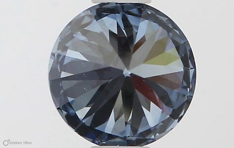 Lab-Grown ROUND Diamond - 0.61 Carat, Fancy Vivid Blue Color, VVS1 Clarity | Sustainable Luxury, Dazzling Brilliance | IGI | Certified LG581331244