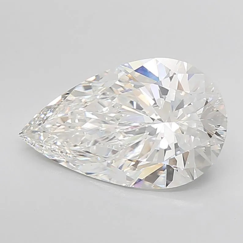 Lab-Grown Pear Diamond - 6.36 Carats, E Color, VVS2 Clarity - Sustainable Luxury and Dazzling Brilliance-IGI·Certified