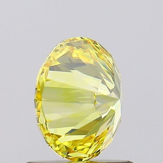 Lab-Grown ROUND Diamond - 1.09 Carat, Fancy Vivid Yellow Color, VVS2 Clarity | Sustainable Luxury, Dazzling Brilliance | IGI | Certified LG628475906