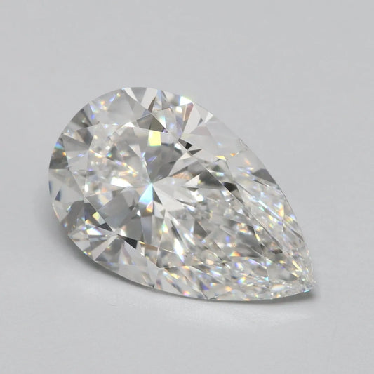 Lab-Grown Pear Diamond - 2.6 Carats, E Color, VVS2 Clarity - Sustainable Luxury and Dazzling Brilliance-IGI·Certified