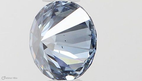 Lab-Grown ROUND Diamond - 0.41 Carat, Fancy Vivid Blue Color, VS2 Clarity | Sustainable Luxury, Dazzling Brilliance | IGI | Certified LG593306177