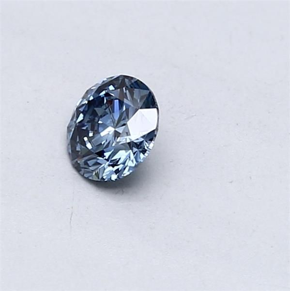 Lab-Grown ROUND Diamond - 0.3 Carat, Fancy Vivid Blue Color, SI1 Clarity | Sustainable Luxury, Dazzling Brilliance | IGI | Certified LG546229940