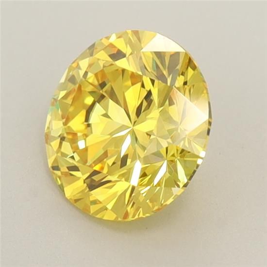 Lab-Grown ROUND Diamond - 1.11 Carat, Fancy Vivid Yellow Color, VVS1 Clarity | Sustainable Luxury, Dazzling Brilliance | IGI | Certified LG582359571