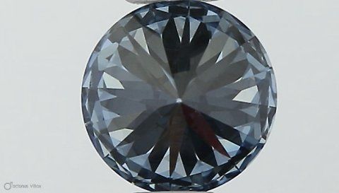 Lab-Grown ROUND Diamond - 0.42 Carat, Fancy Vivid Blue Color, VS2 Clarity | Sustainable Luxury, Dazzling Brilliance | IGI | Certified LG553257458