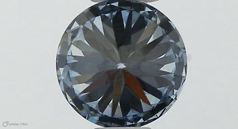 Lab-Grown ROUND Diamond - 0.38 Carat, Fancy Vivid Blue Color, VS2 Clarity | Sustainable Luxury, Dazzling Brilliance | IGI | Certified LG553257425