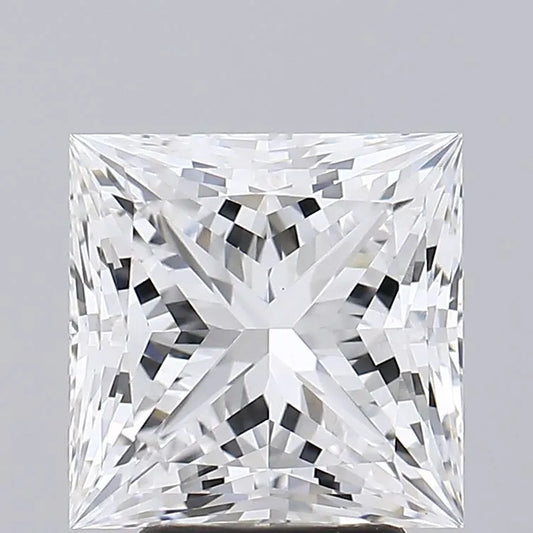 Lab-Grown Princess Diamond - 4.1 Carats, E Color, VVS2 Clarity - Sustainable Luxury and Dazzling Brilliance-GIA·Certified