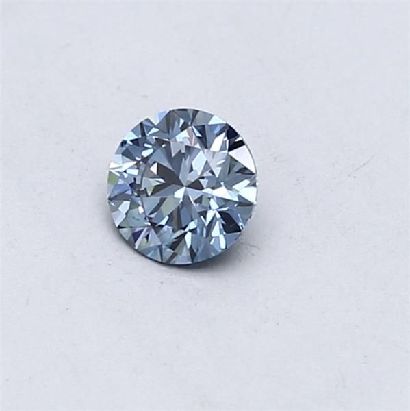 Lab-Grown ROUND Diamond - 0.3 Carat, Fancy Vivid Blue Color, VVS1 Clarity | Sustainable Luxury, Dazzling Brilliance | IGI | Certified LG564379145