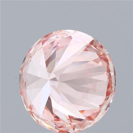 Lab-Grown ROUND Diamond - 7.33 Carat, Fancy Vivid Pink Color, VS1 Clarity | Sustainable Luxury, Dazzling Brilliance | IGI | Certified LG593370460