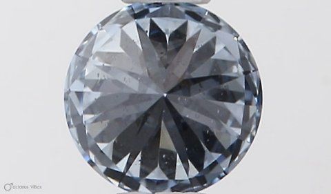 Lab-Grown ROUND Diamond - 0.4 Carat, Fancy Blue Color, VS2 Clarity | Sustainable Luxury, Dazzling Brilliance | IGI | Certified LG553257424