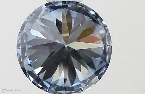 Lab-Grown ROUND Diamond - 0.72 Carat, Fancy Vivid Blue Color, IF Clarity | Sustainable Luxury, Dazzling Brilliance | IGI | Certified LG581331278