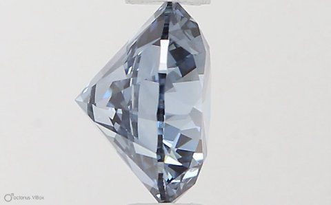 Lab-Grown ROUND Diamond - 0.59 Carat, Fancy Vivid Blue Color, VVS1 Clarity | Sustainable Luxury, Dazzling Brilliance | IGI | Certified LG581331323