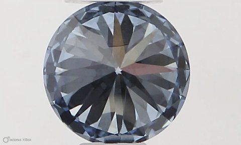 Lab-Grown ROUND Diamond - 0.37 Carat, Fancy Vivid Blue Color, VVS1 Clarity | Sustainable Luxury, Dazzling Brilliance | IGI | Certified LG564379497