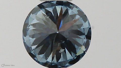 Lab-Grown ROUND Diamond - 0.33 Carat, Fancy Vivid Blue Color, VVS2 Clarity | Sustainable Luxury, Dazzling Brilliance | IGI | Certified LG581331049