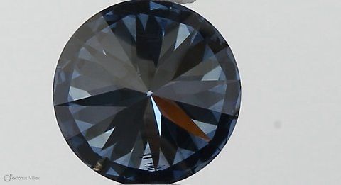 Lab-Grown ROUND Diamond - 0.57 Carat, Fancy Vivid Blue Color, SI1 Clarity | Sustainable Luxury, Dazzling Brilliance | IGI | Certified LG546229982