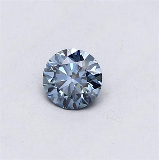 Lab-Grown ROUND Diamond - 0.3 Carat, Fancy Vivid Blue Color, VS1 Clarity | Sustainable Luxury, Dazzling Brilliance | IGI | Certified LG538290499