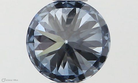 Lab-Grown ROUND Diamond - 0.56 Carat, Fancy Vivid Blue Color, VVS1 Clarity | Sustainable Luxury, Dazzling Brilliance | IGI | Certified LG564379616