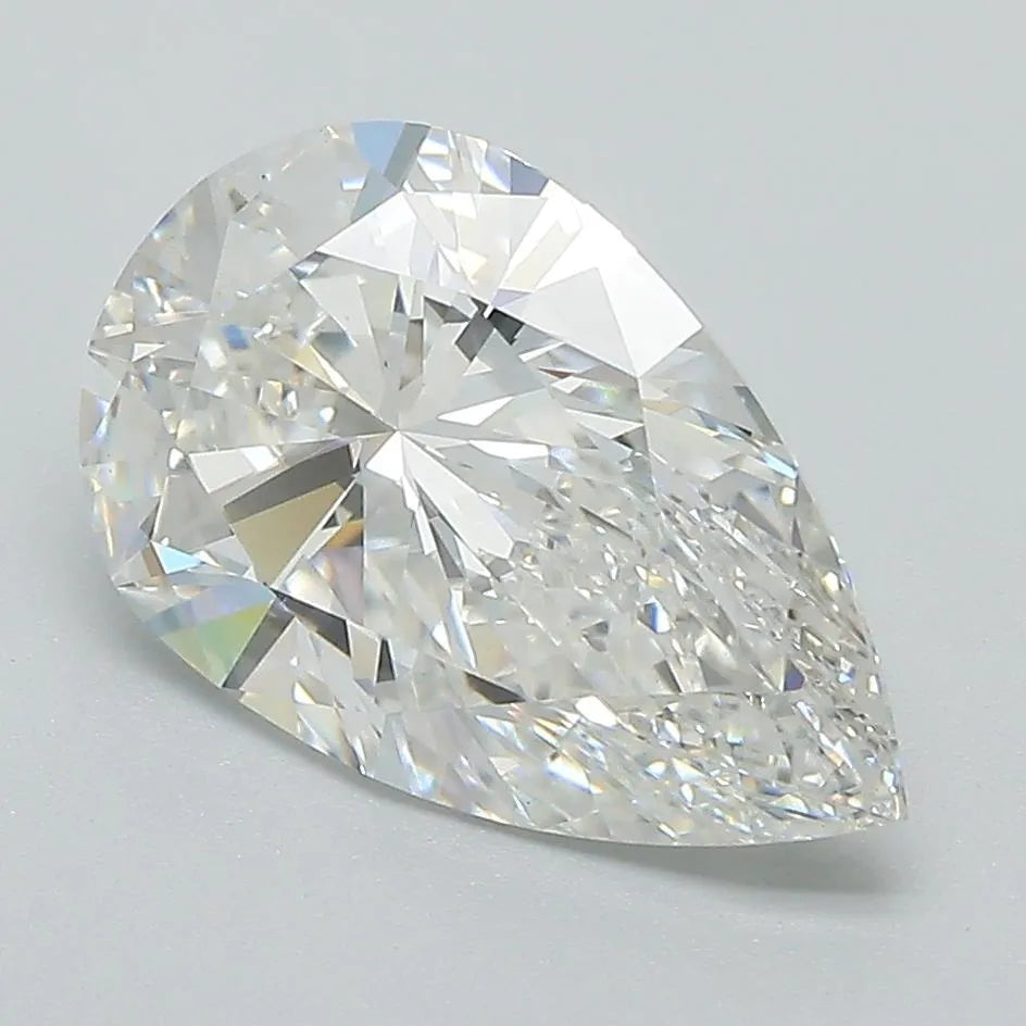 Lab-Grown Pear Diamond - 3 Carats, E Color, VVS2 Clarity - Sustainable Luxury and Dazzling Brilliance-IGI·Certified