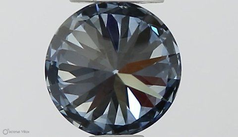 Lab-Grown ROUND Diamond - 0.32 Carat, Fancy Vivid Blue Color, VVS1 Clarity | Sustainable Luxury, Dazzling Brilliance | IGI | Certified LG564379489